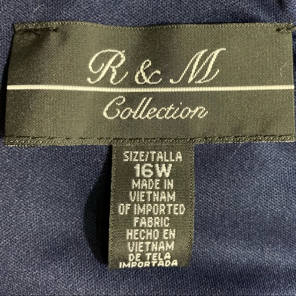 R & M Collection Chevron Dress with Attached Wrap - Picture 4 of 8